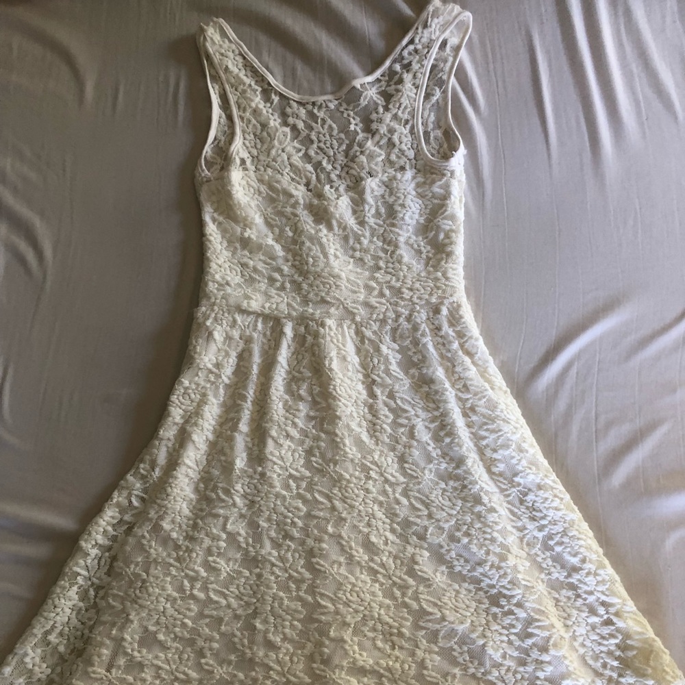 Off White Skater Dress
